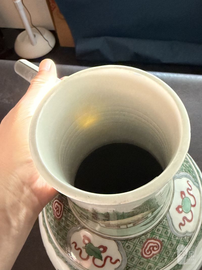 清康熙 五彩“后赤壁赋”诗文观音瓶 - 图28
